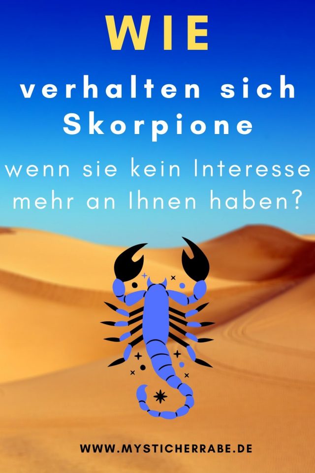 Rückzug skorpion mann Steinbock mann