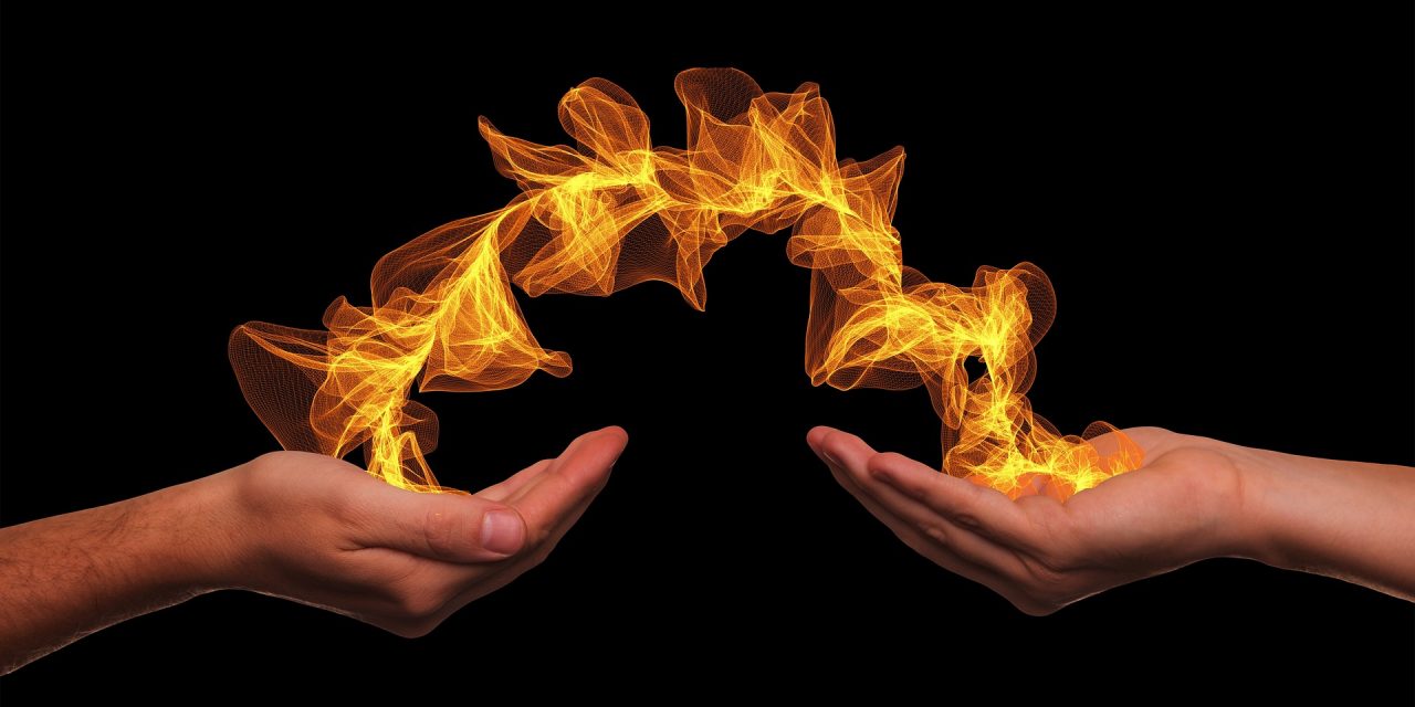 Energetische Verbindung zwischen zwei Menschen